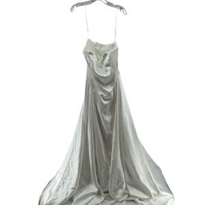 arianwen satin dress reformation Reformation | Dresses | Reformation Arianwen Satin Gown Dress Wedding  Bridal Fior Di Latte 2 W Tags